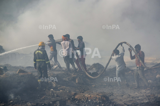 Major Fire in Noida