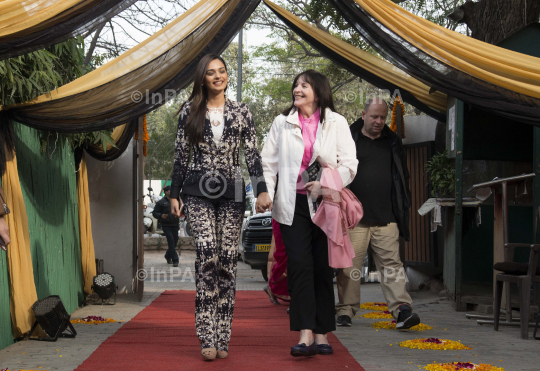 Manushi Chhillar and Julia Morley