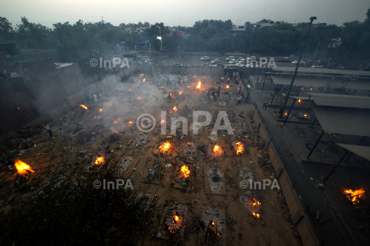 Mass cremation of COVID-19: Victims: New Delhi