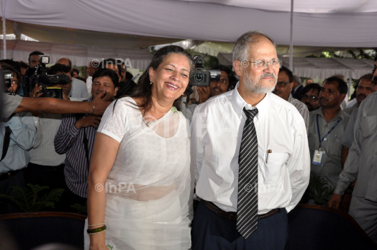 Najeeb Jung with wife Ameena Jung