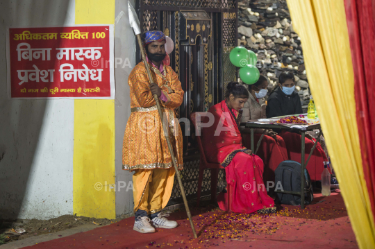 No entry without face mask in wedding ceremony