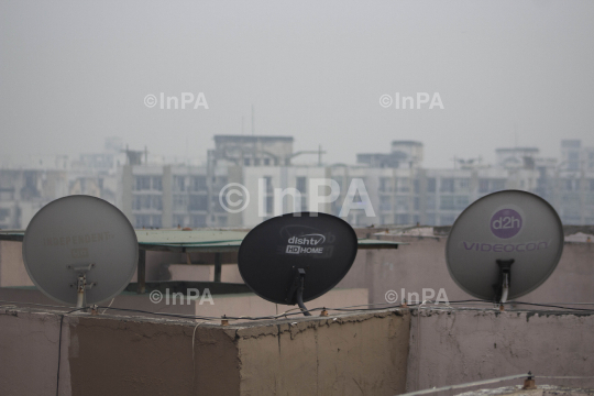 Noida Smog, Dish antenna for TV