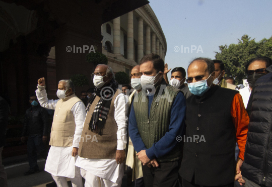 Opposition parties march