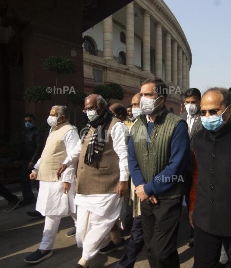 Opposition parties march