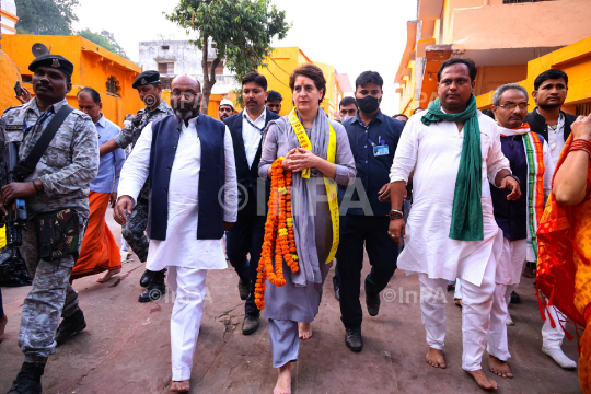 Priyanka Gandhi in Chitrakoot