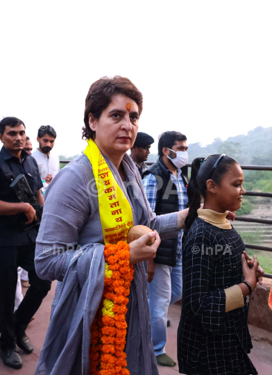 Priyanka Gandhi in Chitrakoot