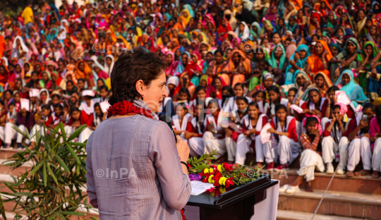 Priyanka Gandhi in Chitrakoot