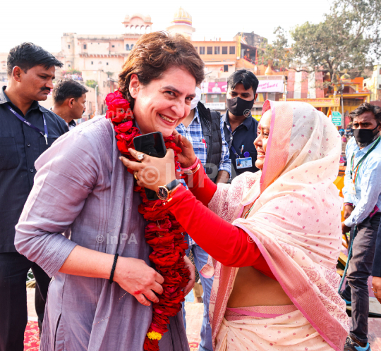 Priyanka Gandhi in Chitrakoot