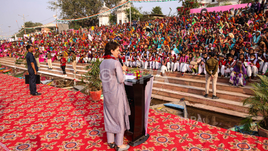 Priyanka Gandhi in Chitrakoot