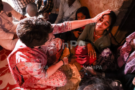 Priyanka Gandhi in Lalitpur 