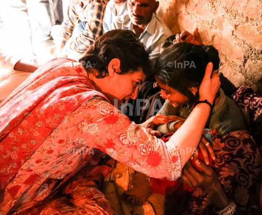 Priyanka Gandhi in Lalitpur 