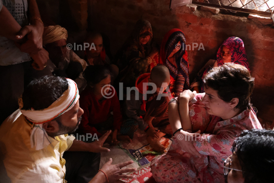 Priyanka Gandhi in Lalitpur 