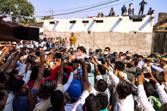 Priyanka Gandhi in Lalitpur 