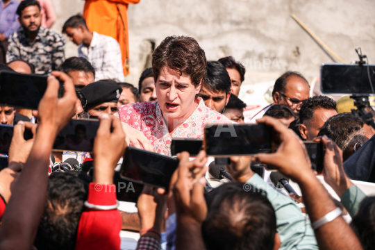 Priyanka Gandhi in Lalitpur 