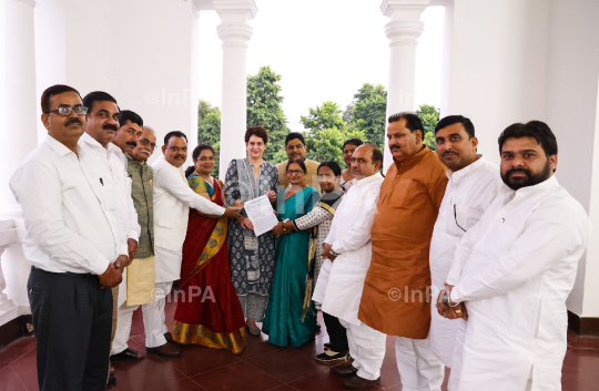 Priyanka Gandhi in Lucknow