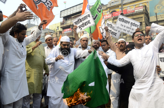 Protest against Pakistan for attacking on Indian army Base camp