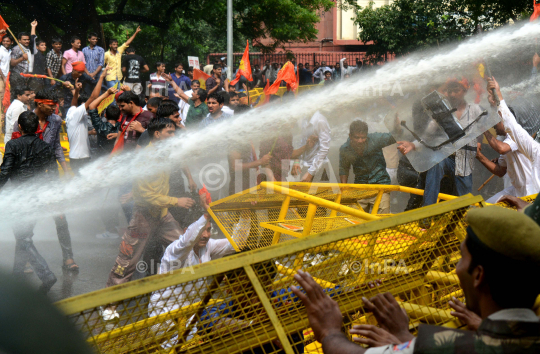 Protest against TV serial Jodhaa Akbar