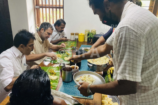 Rahul Gandhi at his parliamentary constituency, Wayanad