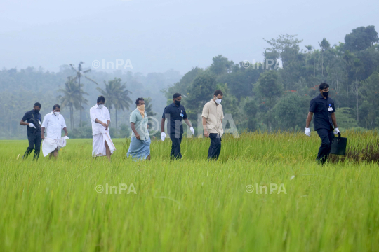 Rahul Gandhi at his parliamentary constituency, Wayanad