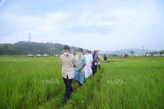 Rahul Gandhi at his parliamentary constituency, Wayanad