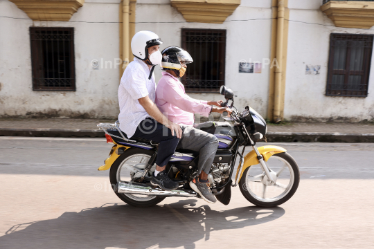 Rahul Gandhi taking a ride on Goa