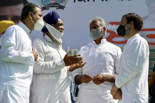 Rahul Gandhi Tractor Yatra