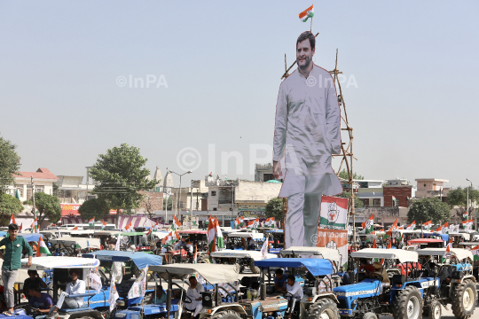 Rahul Gandhi Tractor Yatra