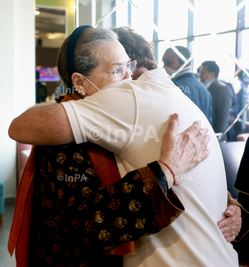 Rahul Gandhi with Sonia Gandhi