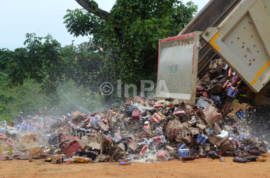 Raid on liquor shops in Nagaland