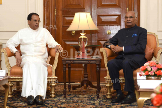 Ram Nath Kovind with Maithripala Sirisena