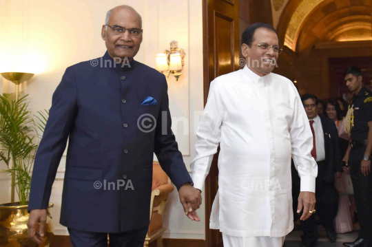 Ram Nath Kovind with Maithripala Sirisena