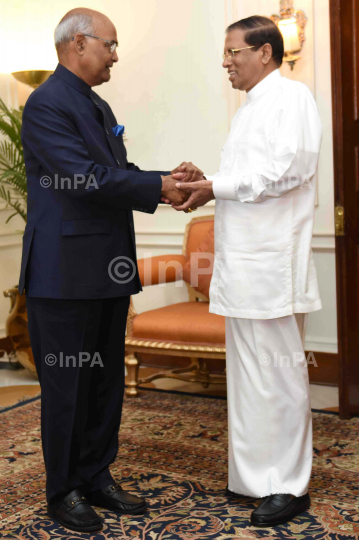 Ram Nath Kovind with Maithripala Sirisena