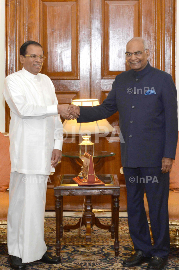 Ram Nath Kovind with Maithripala Sirisena