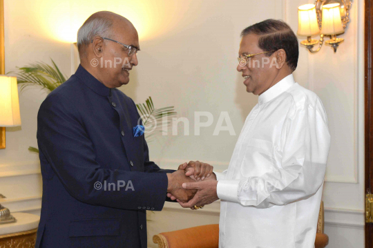 Ram Nath Kovind with Maithripala Sirisena