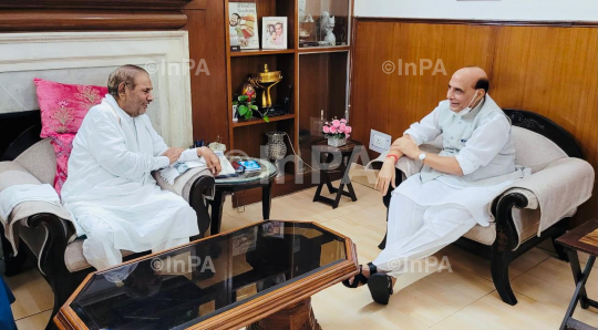 Sharad Yadav with Rajnath Singh