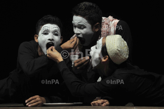 Students of Mime Academy performs Mime Show (Voice of Silence 2)