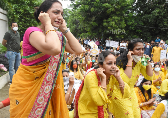 Teachers protest in Bhopal