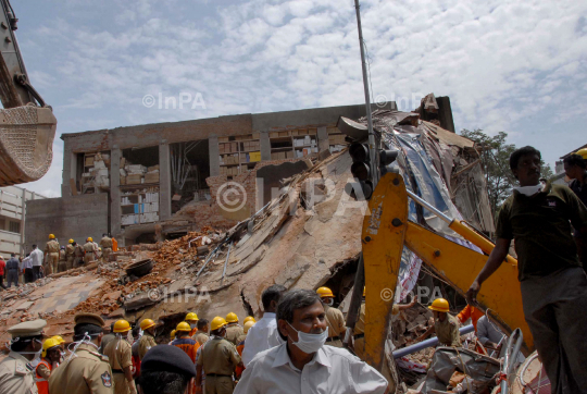 two-story hotel collapsed