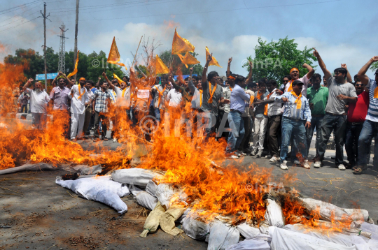 VHP protest