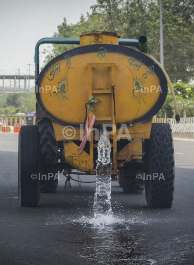 Wastage of water on roads