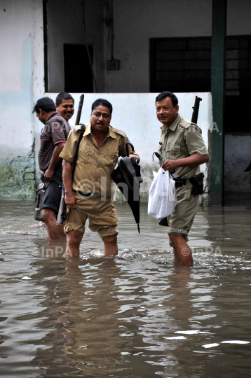 water logged police station 