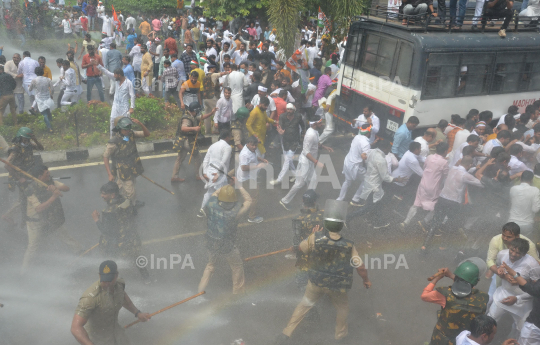 Youth Congress protest Bhopal